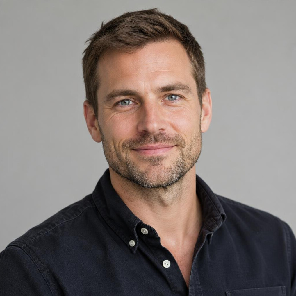 Portrait of a smiling man in his thirties